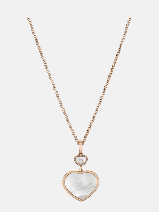Chopard Jewelry - Chopard Rose Gold Heart Pendant with Mother-of-Pearl